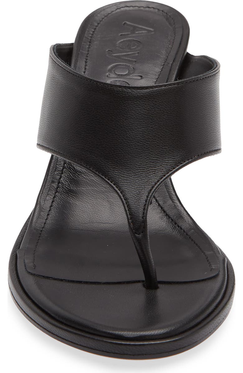 aeyde Olenna Flip Flop, Alternate, color, Black