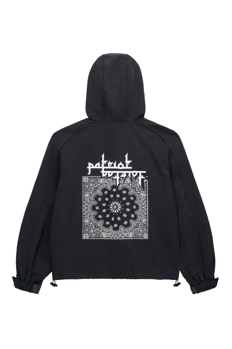 Zayden Paisley Print Hooded Jacket, Alternate, color, BLACK PAISLEY