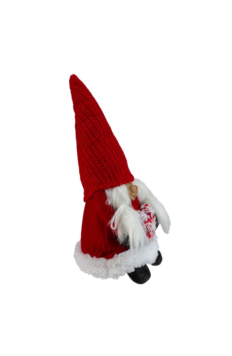 Northlight Smiling Woman Gnome with Heart Christmas Figure - 13.5", Alternate, color, 