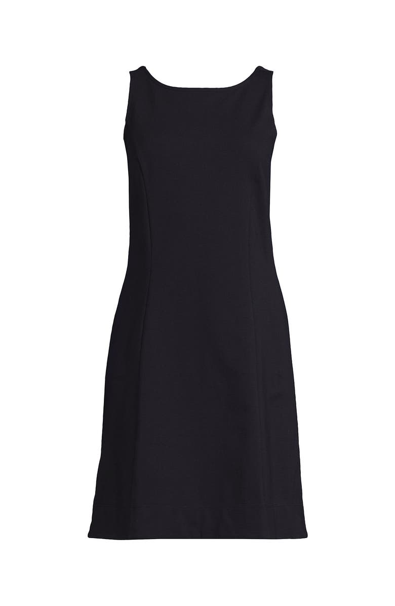 Lands' End Starfish Sleeveless Shift Dress, Alternate, color, Black