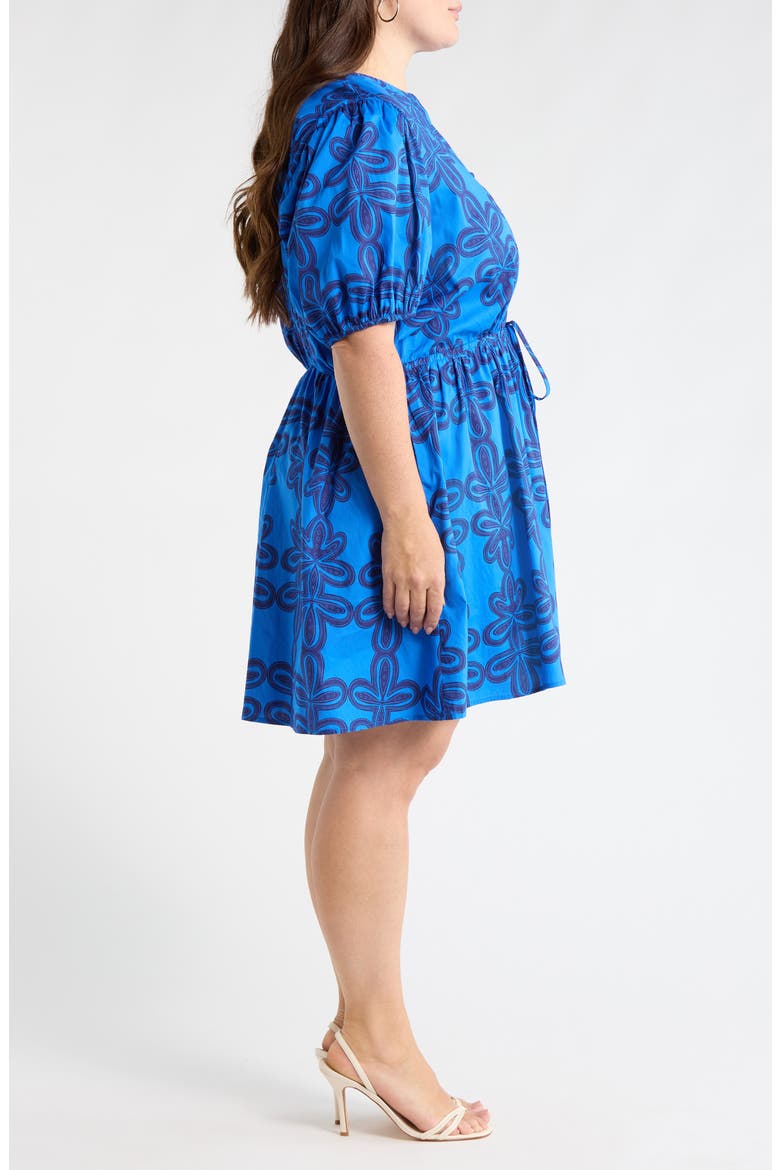 Romery Puff Sleeve Dress, Alternate, color, BLUE-NAVY-MUL