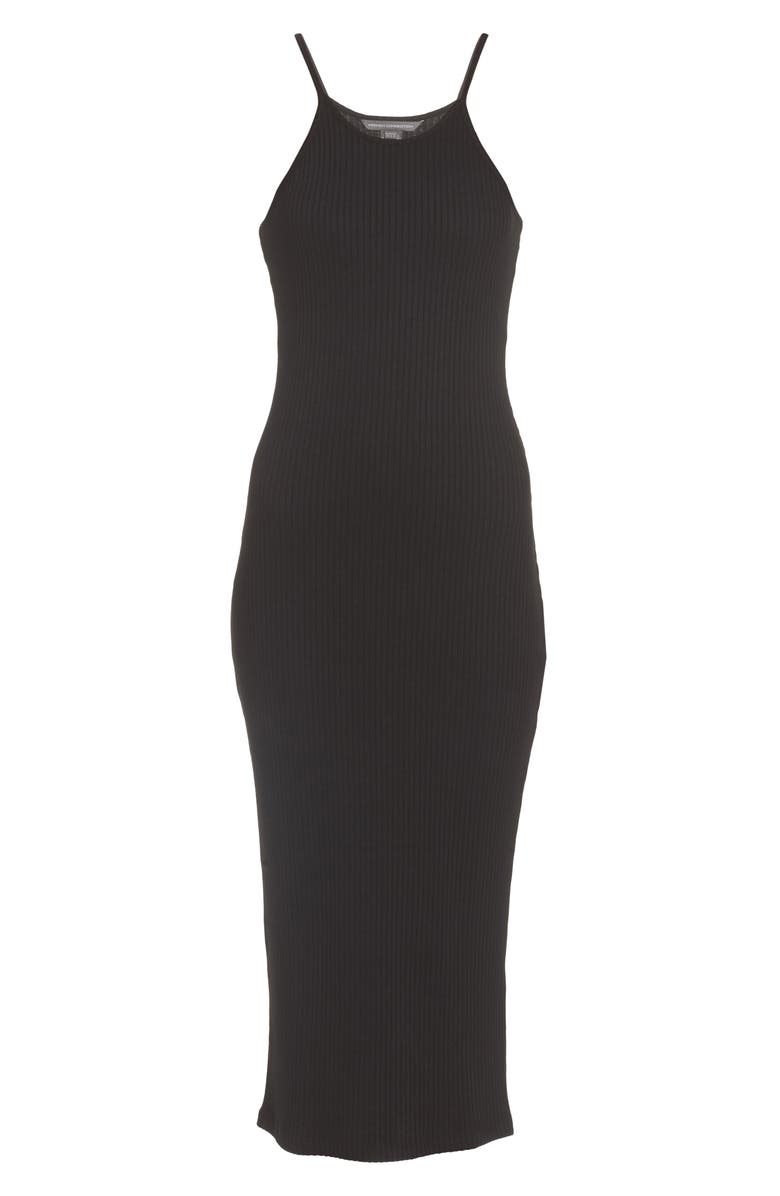 French Connection Tommy Body-Con Midi Dress, Alternate, color, Black