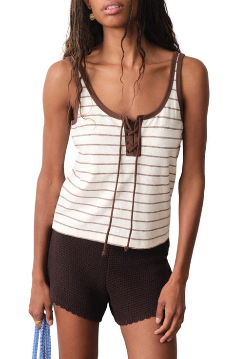 Laci Stripe Hemp & Cotton Tank