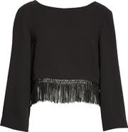 POSSE Bianca Fringe Hem Top