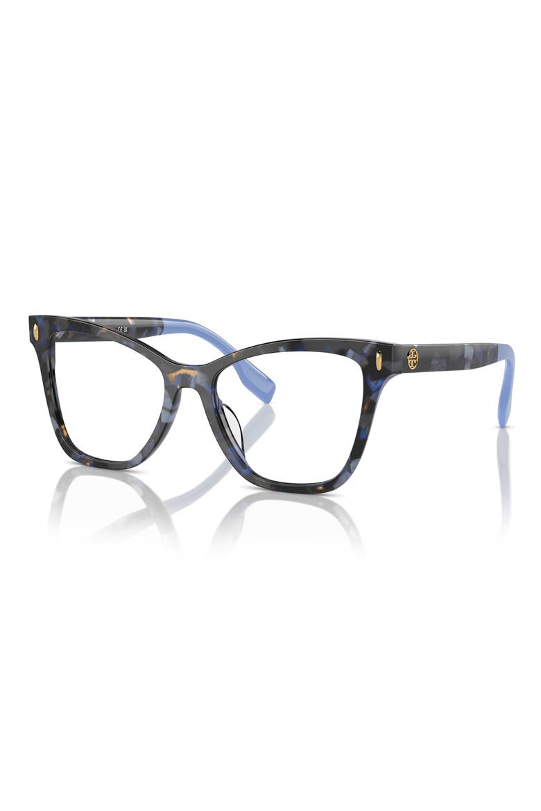 51mm Cat Eye Optical Glasses, Alternate, color, BLUE TORTOISE