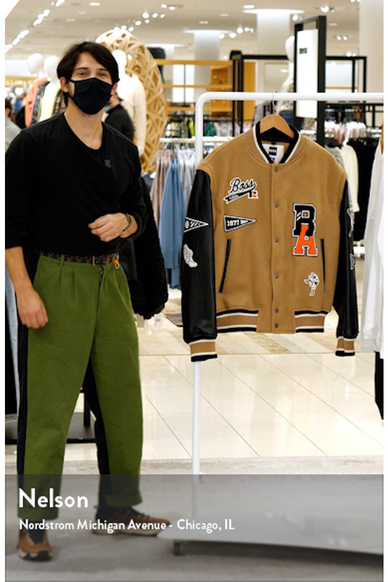 Carsity Wool Blend Bomber Jacket video
