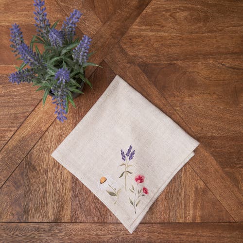 C & F Home C&f Home April Showers Napkin Set Of 6 In Neutral