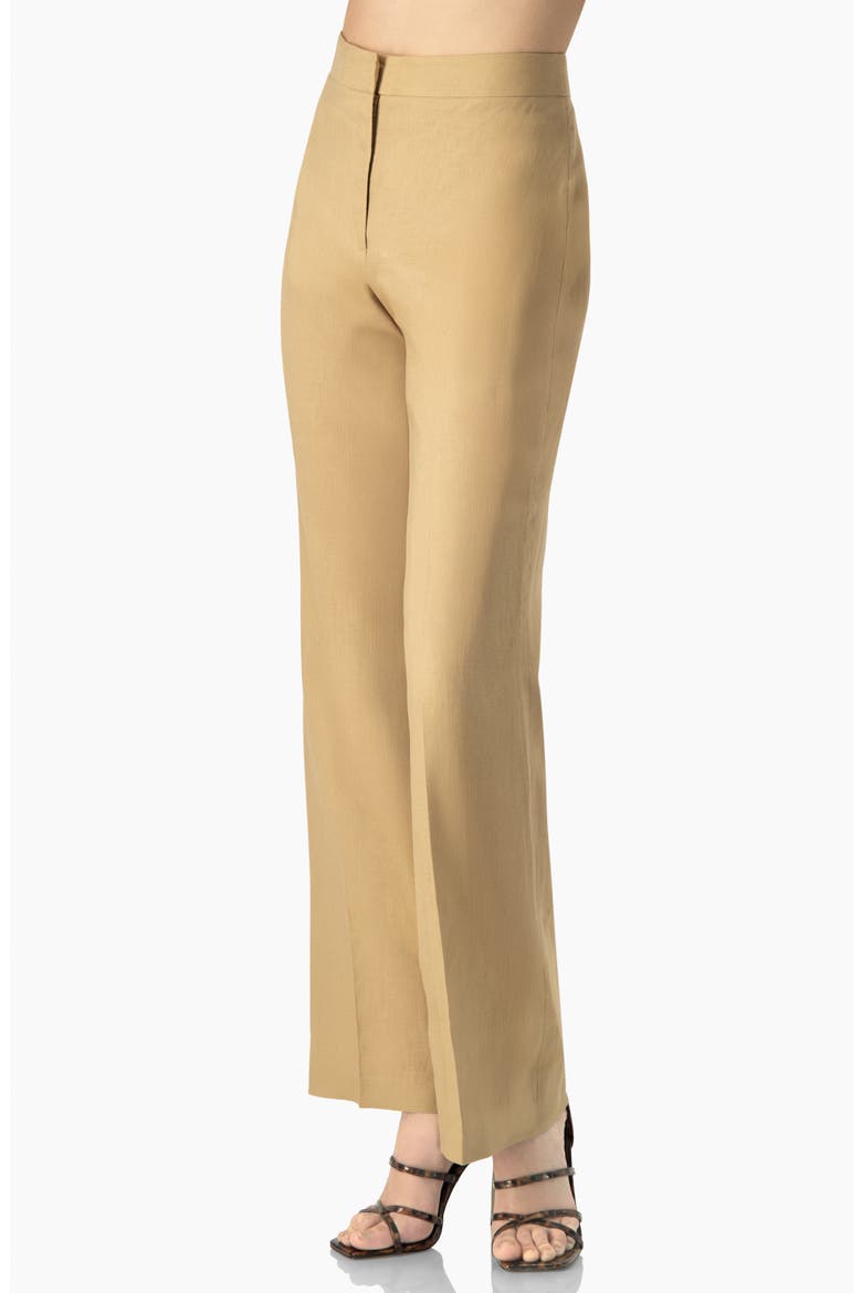 Linen Straight Leg Wide Pants, Alternate, color, Beige