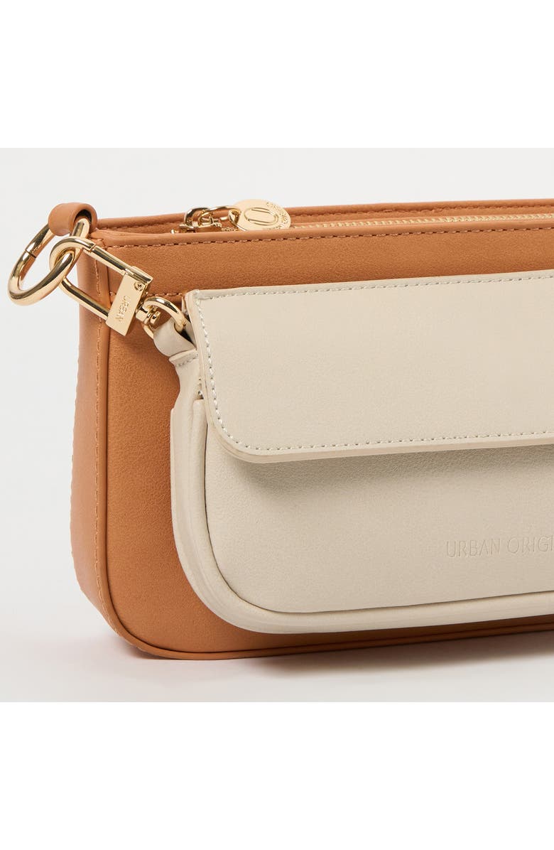 Urban Originals Sunshine Vegan Leather Crossbody Bag, Alternate, color, Taupe