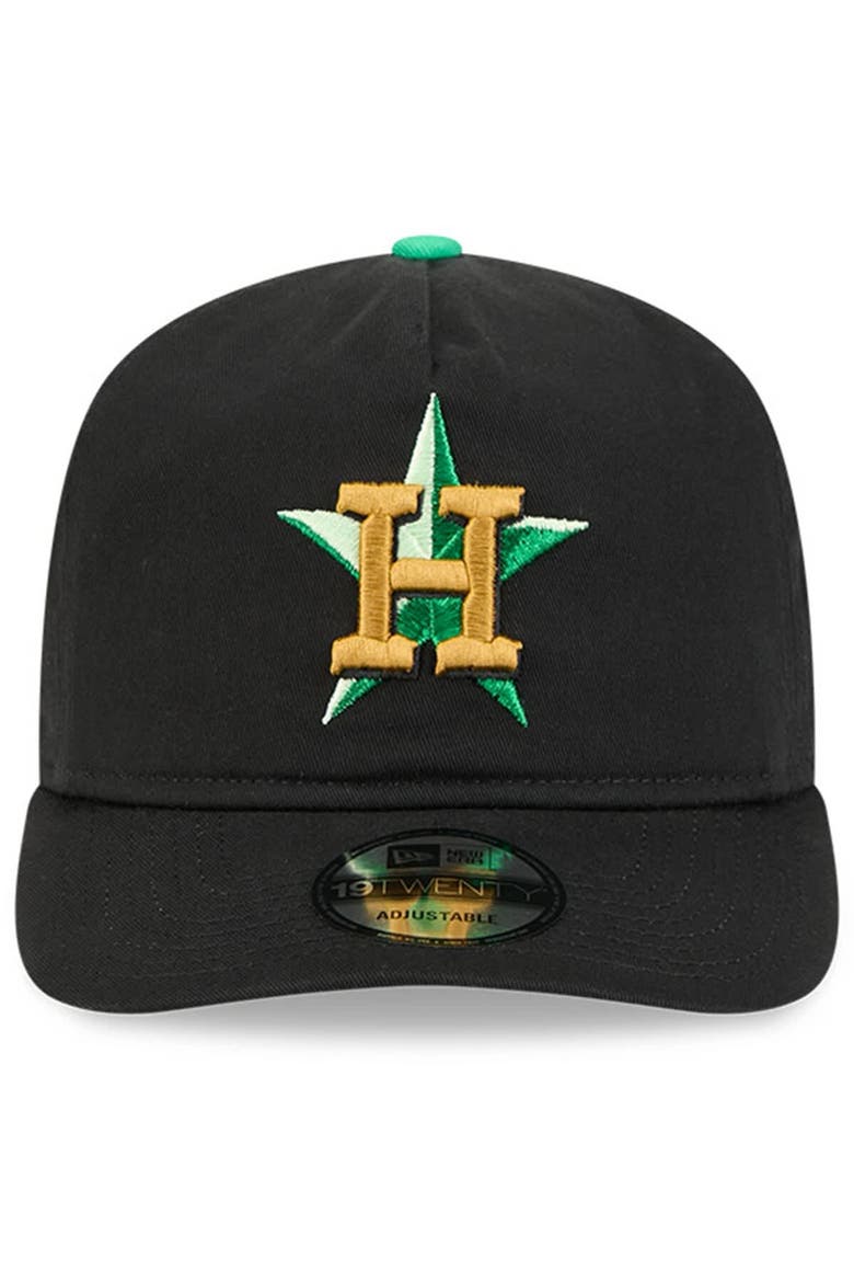 Men's New Era  Black Houston Astros 2026 St. Patrick's Day 19TWENTY Adjustable Hat, Alternate, color, Black