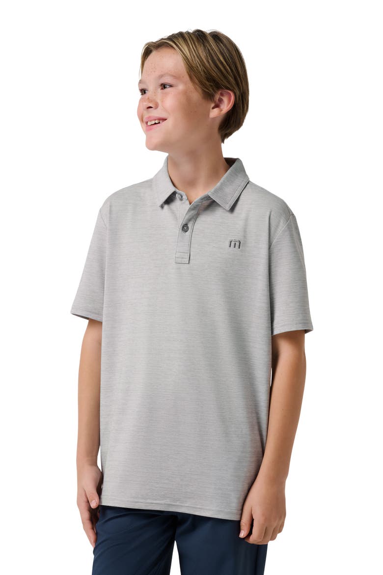 Kids' Y The Heater Polo, Main, color, HEATHER MICROCHIP