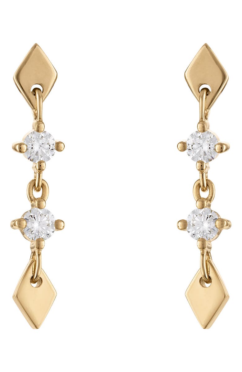 EDEN PRESLEY Medium Shine Diamond Drop Earrings, Main, color, Diamond