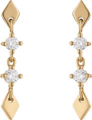 EDEN PRESLEY Medium Shine Diamond Drop Earrings