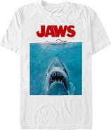 Jaws Men's Jaws Oversized Movie Poster Graphic T-Shirt