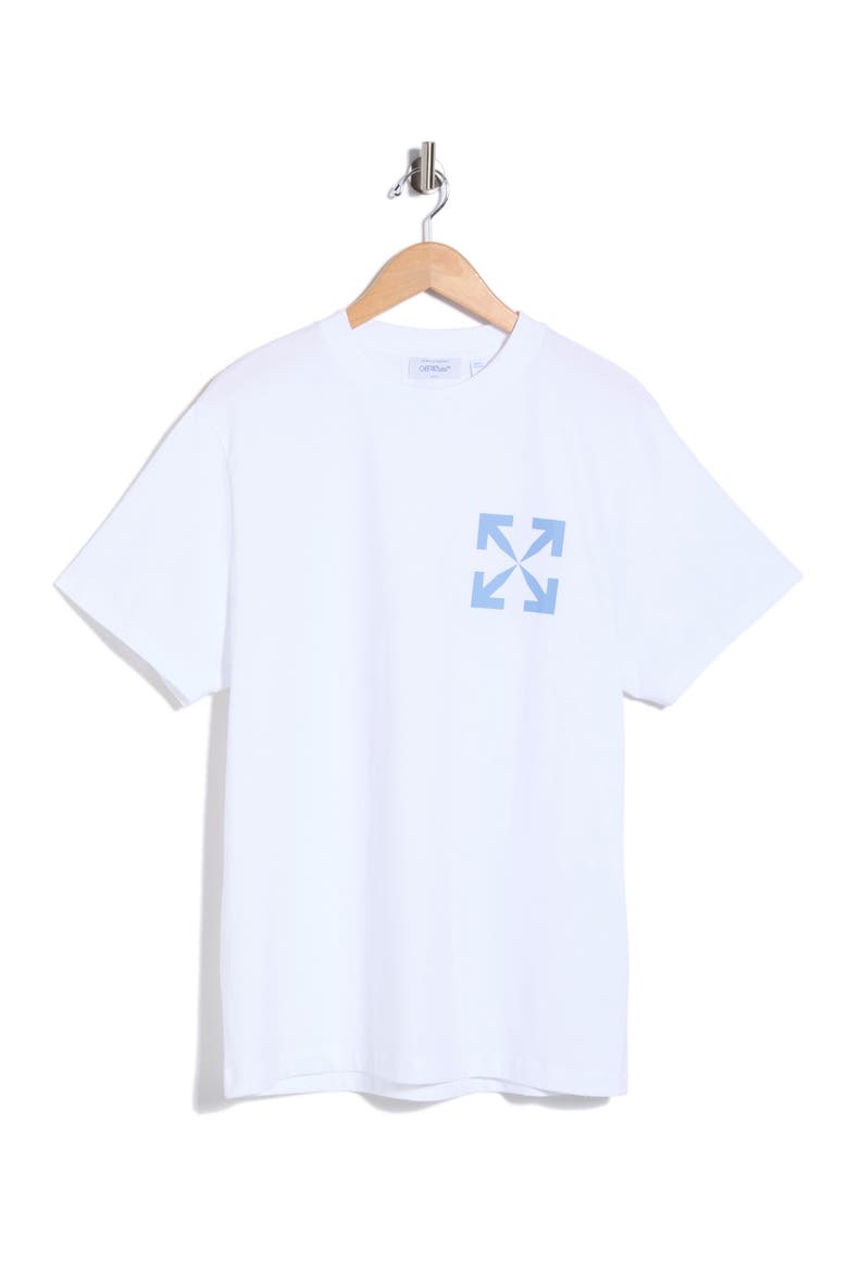 Single Arrow Slim Graphic T-Shirt, Alternate, color, WHITE