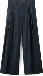 MANGO Wide Leg Trouser Jeans