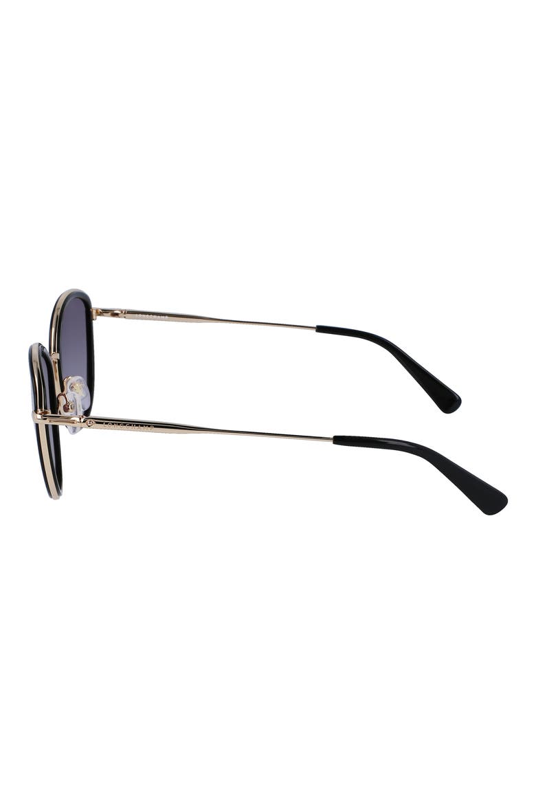Roseau 54mm Gradient Cat Eye Sunglasses, Alternate, color, GOLD/BLACK