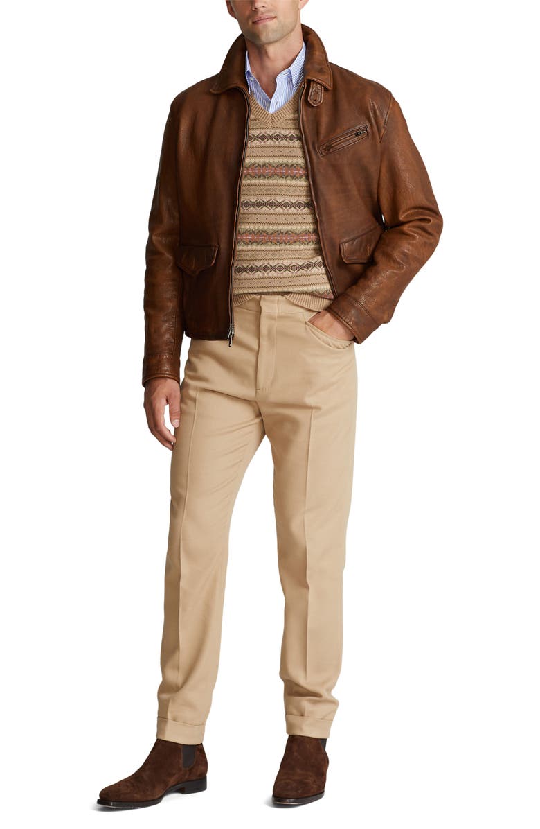 Ralph Lauren Purple Label Fair Isle Jacquard Cashmere & Wool Sweater, Alternate, color,