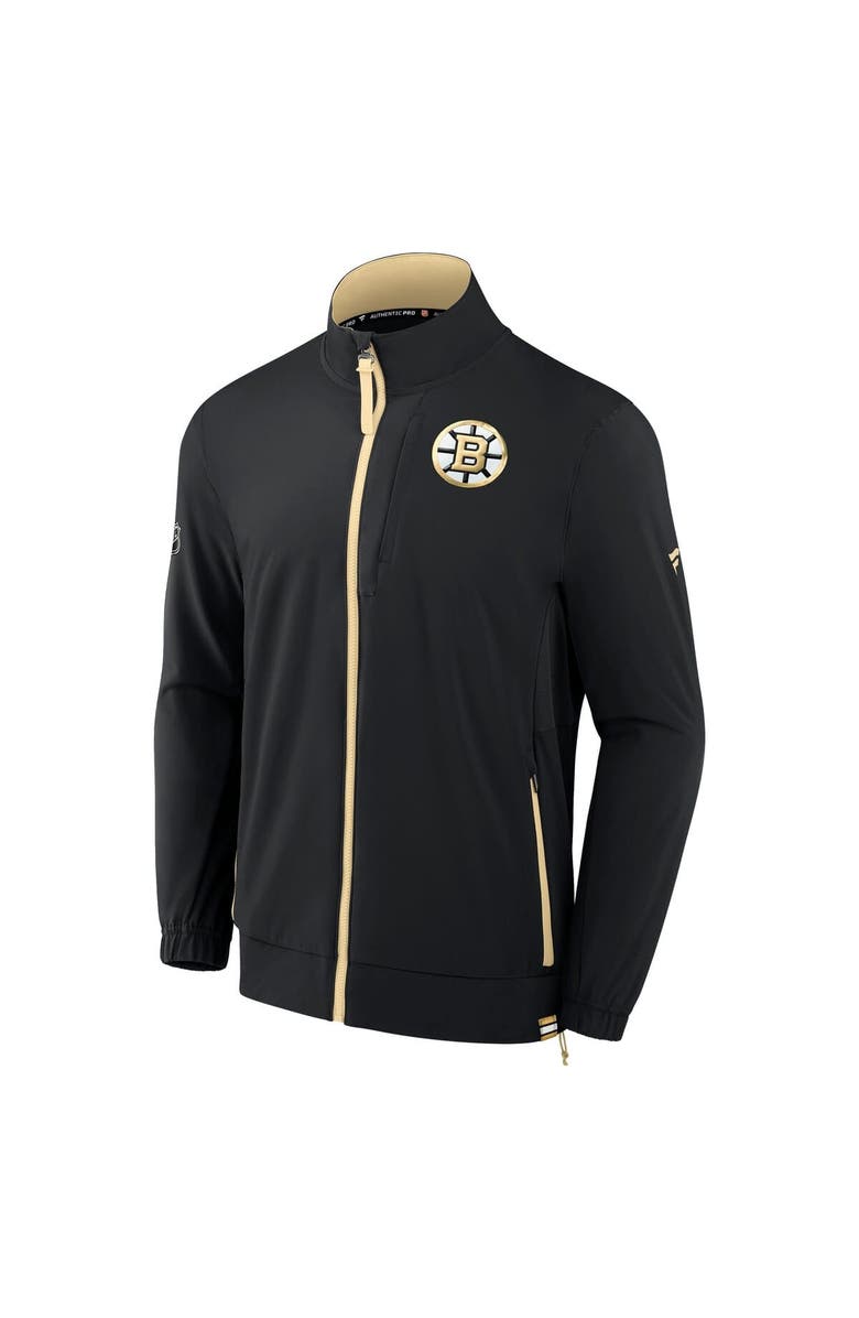 FANATICS Men's Fanatics  Black Boston Bruins Authentic Pro Rink Coaches Full-Zip Jacket, Alternate, color, 