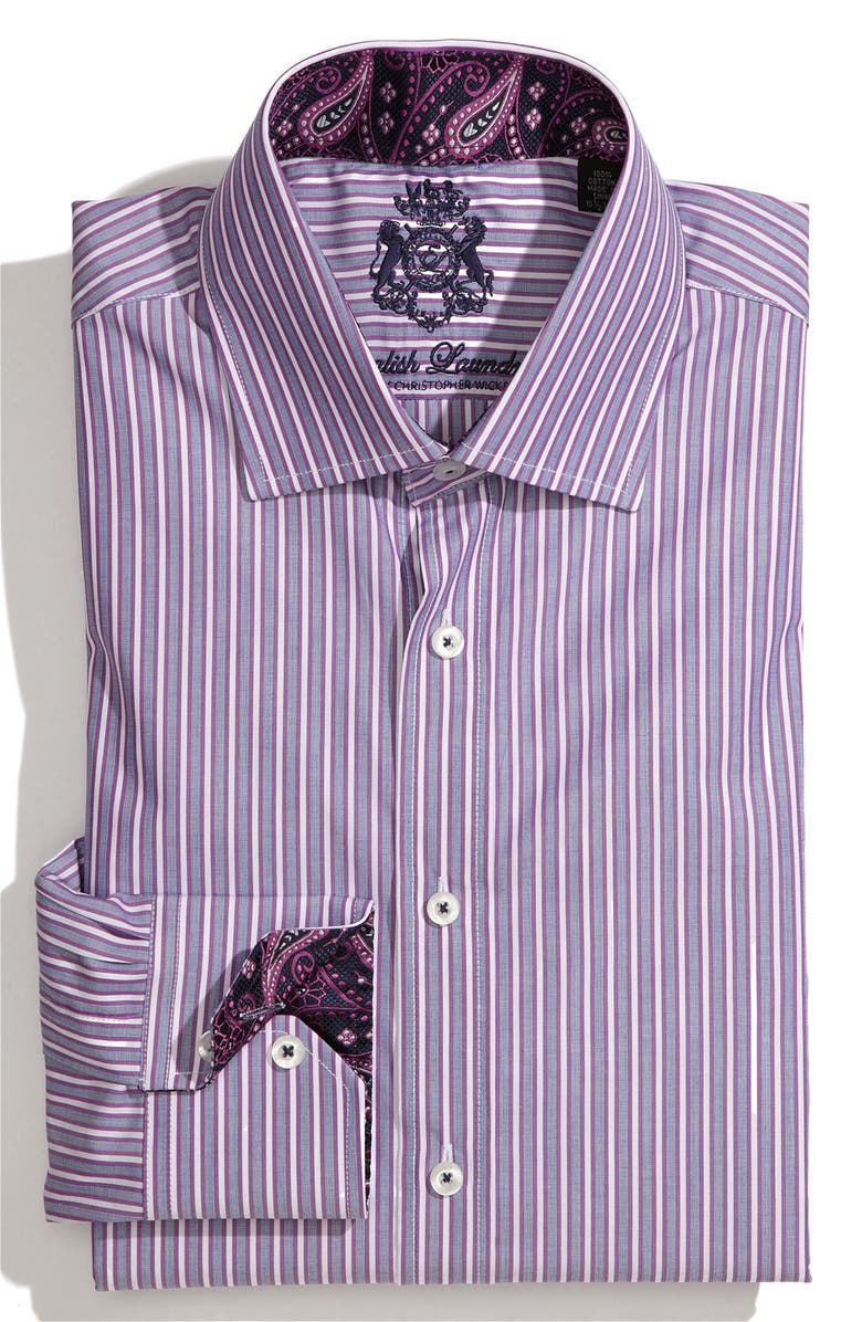 English Laundry Trim Fit Dress Shirt, Main, color,