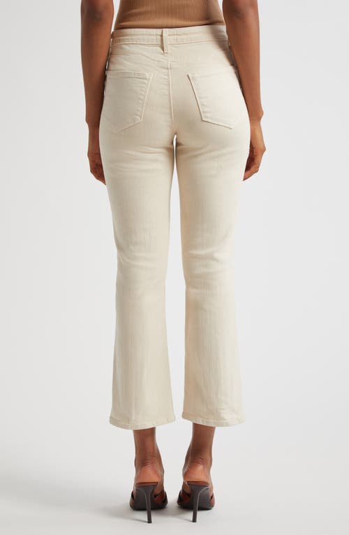 L Agence L'agence Noya High Waist Flare Ankle Jeans In Neutral