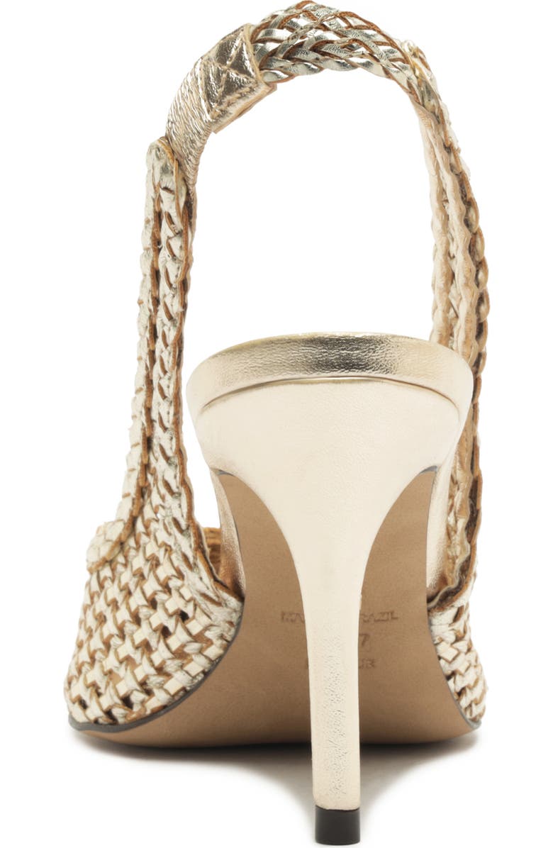 Arezzo Eva Slingback Stiletto Pump, Alternate, color, Platino