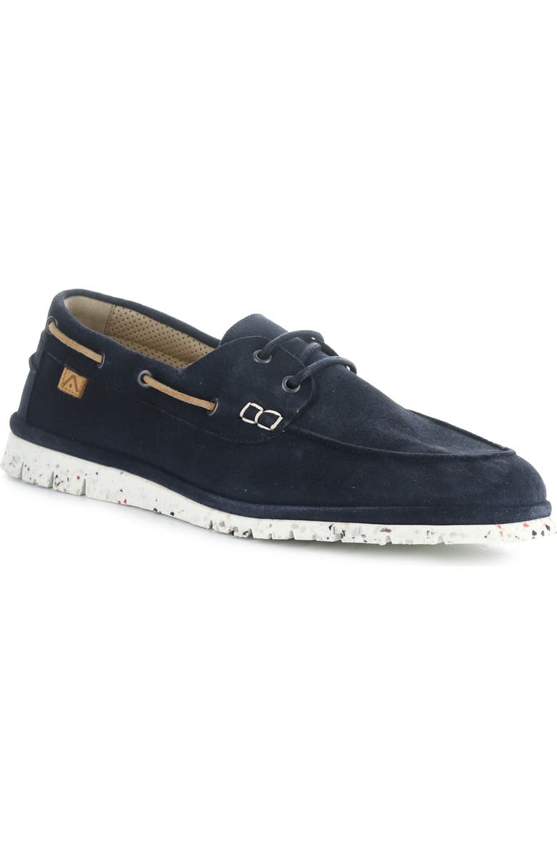 Ambitious 11910A Lug Sole Boat Shoe, Main, color, Navy Suede