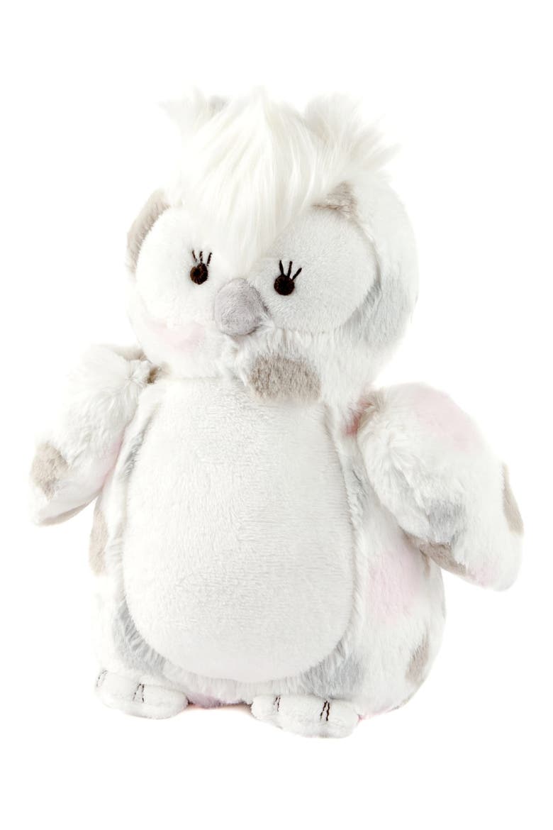 Luxe Plush Little Owl Stuffed Animal, Main, color, PINK