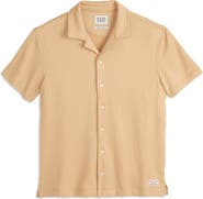 Scotch & Soda Popcorn Jersey Short Sleeve Button-Up Camp Shirt