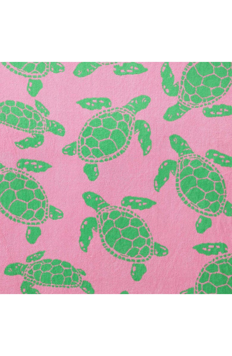 Tommy Bahama Turtle Cotton Beach Towel, Alternate, color, Light / Medium Pink
