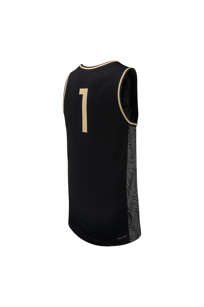 Men's Nike #1 Black UCF Knights Replica Basketball Jersey, Alternate, color, Black