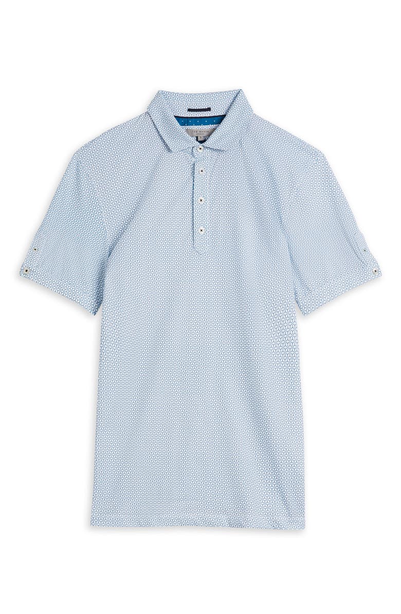 Ted Baker London Limbo Slim Fit Geometric Print Polo, Alternate, color,