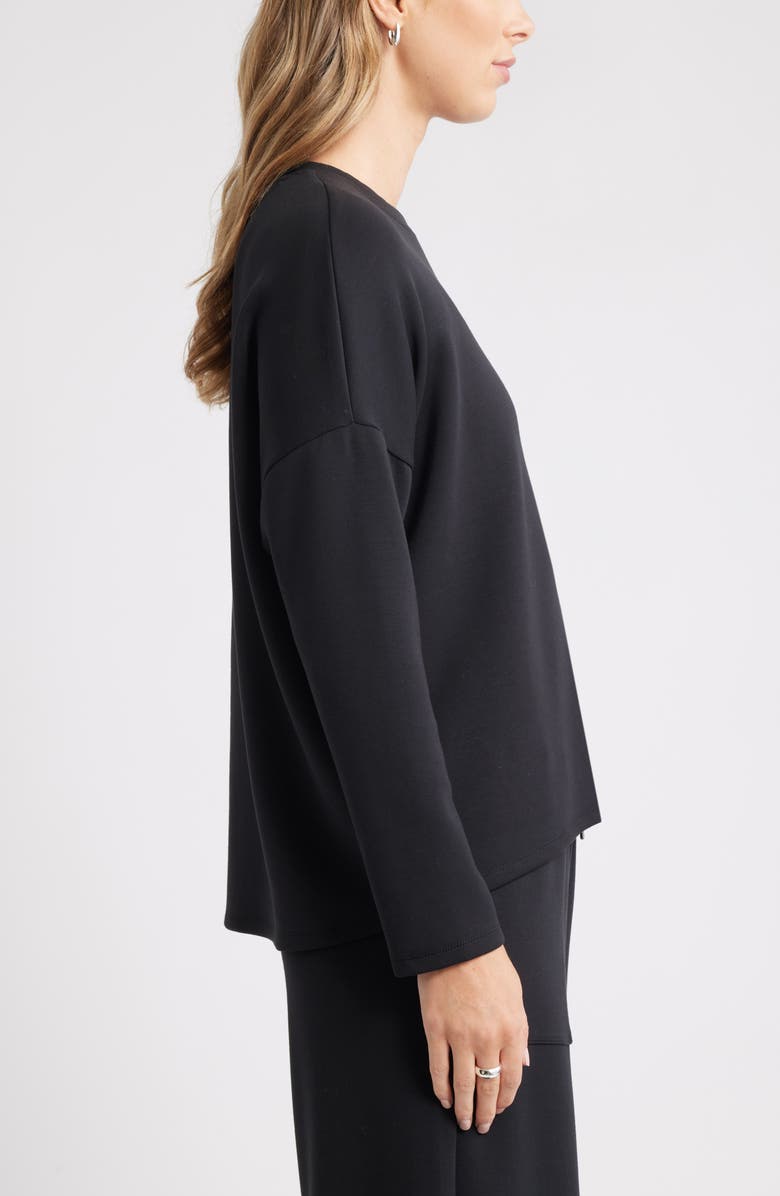 Caslon<sup>®</sup> Soft Touch Sweatshirt, Alternate, color, Black