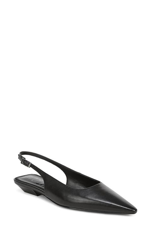 Netty Slingback Pointed Toe Flat
