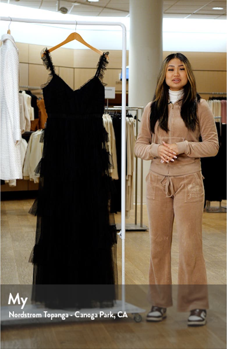 Tiered Ruffle Tulle Gown, sales video thumbnail