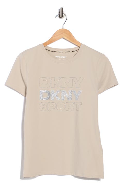 Rhinestone Glitter Logo T-Shirt