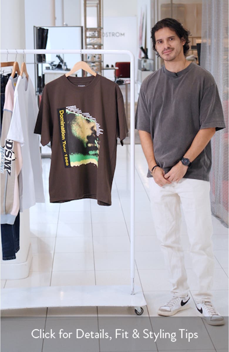 Domination Short Sleeve Cotton Graphic T-Shirt, sales video thumbnail