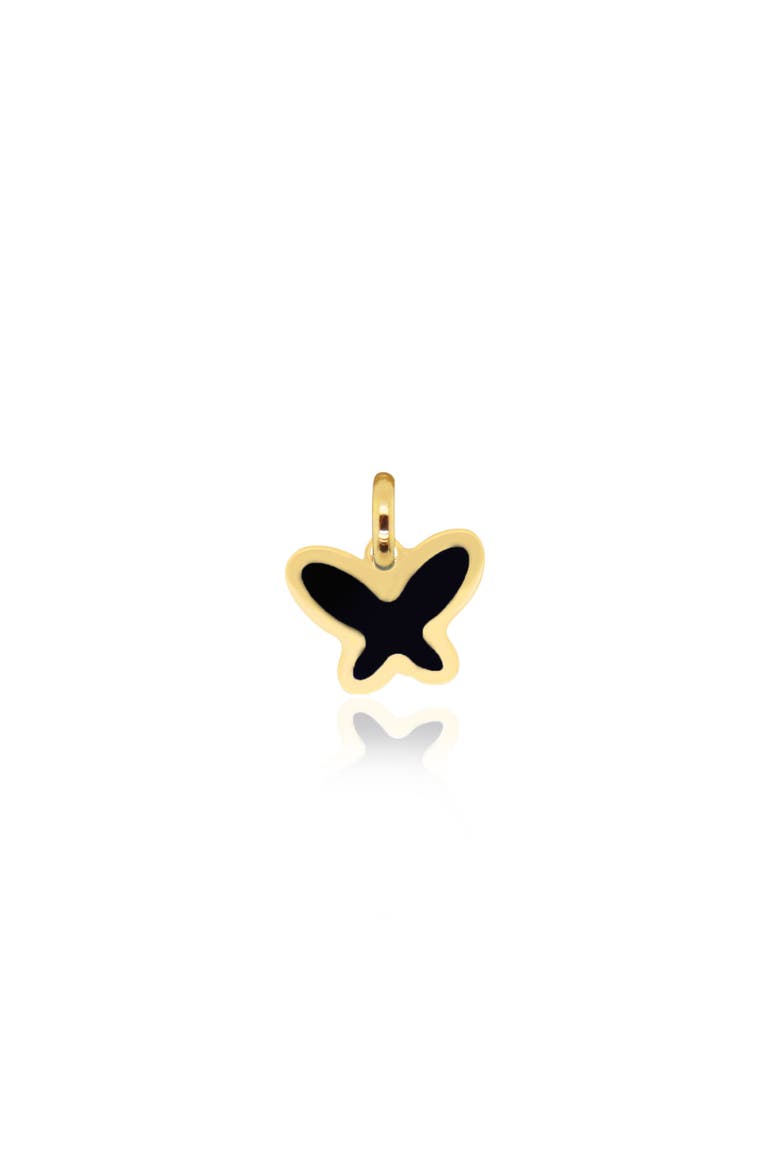Onyx Butterfly Charm, Main, color, Onyx