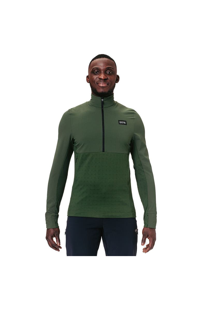 GOREWEAR Trailkpr Hybrid 1/2-Zip Jacket - Men's, Main, color, Utility Green