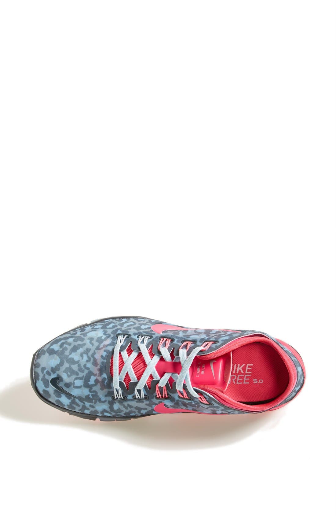 'Free TR Connect 2' Training Shoe, Alternate, color, DARK MAGNET/ HYPER PINK