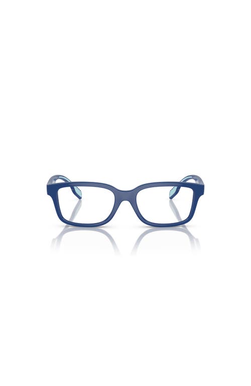 Burberry 50mm Rectangle Optical Glasses In Blue