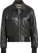 Schott NYC Leather Bomber Jacket