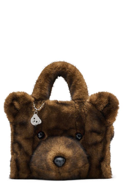 The Medium Teddy Faux Fur Tote