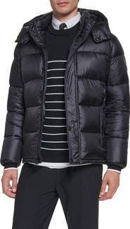 KARL LAGERFELD PARIS Down Hooded Puffer Jacket