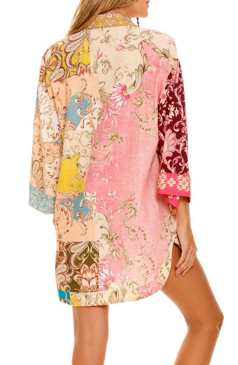 Agua Bendita Chrissy Merzin Cover-Up Tunic Shirt, Alternate, color, 