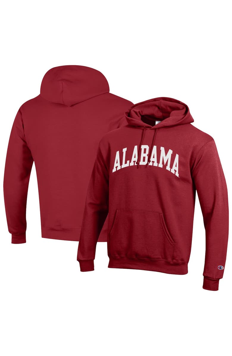 Champion Men's Champion Crimson Alabama Crimson Tide Basic Arch Fleece Pullover Hoodie, Main, color, Crimson