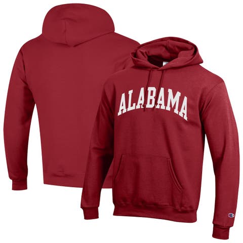 Men's Champion  Crimson Alabama Crimson Tide Basic Arch Fleece Pullover Hoodie