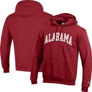 Champion Men's Champion  Crimson Alabama Crimson Tide Basic Arch Fleece Pullover Hoodie