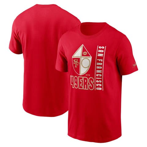 Men's Nike  Scarlet San Francisco 49ers Lockup Essential T-Shirt