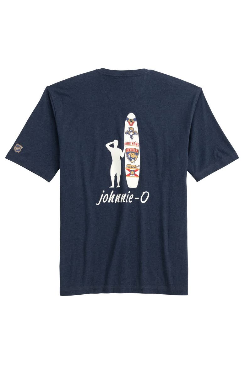 Men's johnnie-O Navy Florida Panthers Heathered Spencer T-Shirt, Alternate, color, Navy